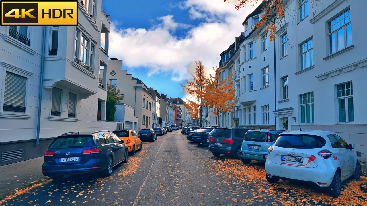 Driving in Germany (Düsseldorf) 🚗 Afternoon Driving Experience on German Streets [4K HDR]