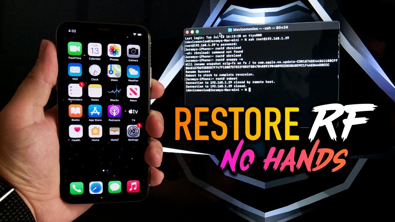 How To Restore Root Filesystem On iPhone 