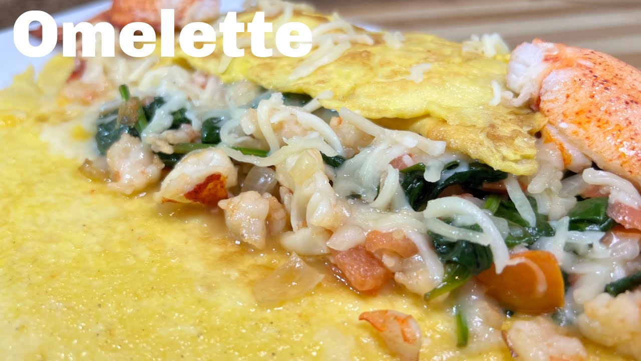 Lobster and Shrimp Omelette Recipe | Quick & Easy Omelette | Easy Breakfast Recipe | Ihop Style