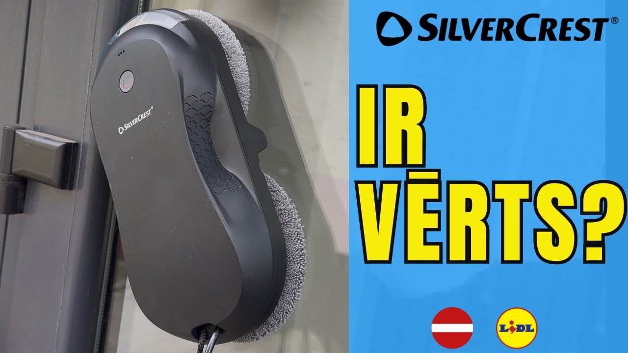 LOGU TĪRĪŠANAS ROBOTS SilverCrest SFSR 72 A1 LATVIEŠU VALODA LATVIAN LIDL