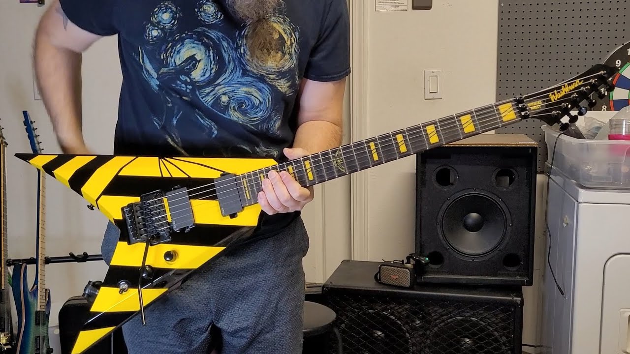 Washburn V260 Michael Sweet Stryper guitar. Emgs kick this cool V to the next level.