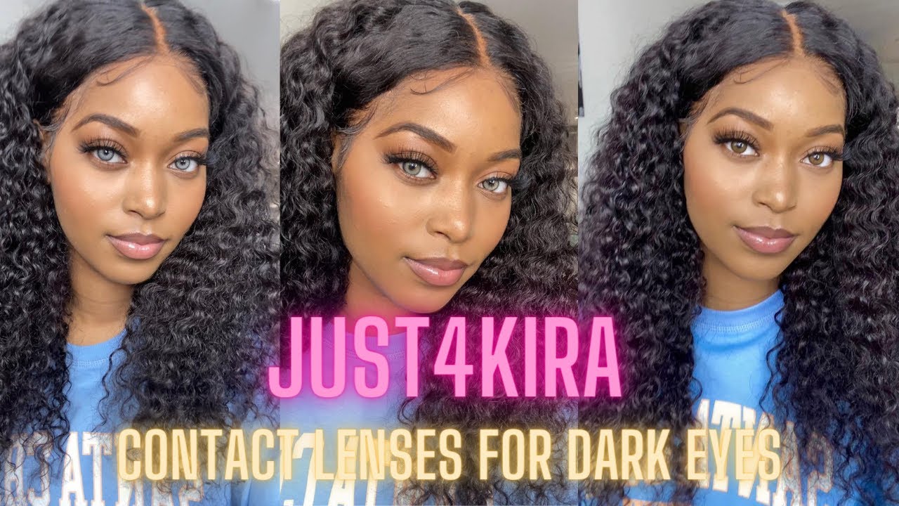 AFFORDABLE COLORED CONTACTS FOR DARK EYES | FT. JUST4KIRA