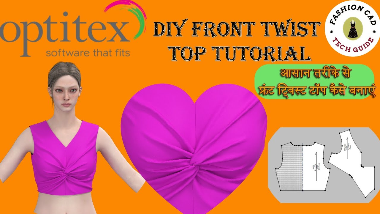 &ldquo;pattern making Tutorial: How to Make a Front Twisted Top&rdquo;