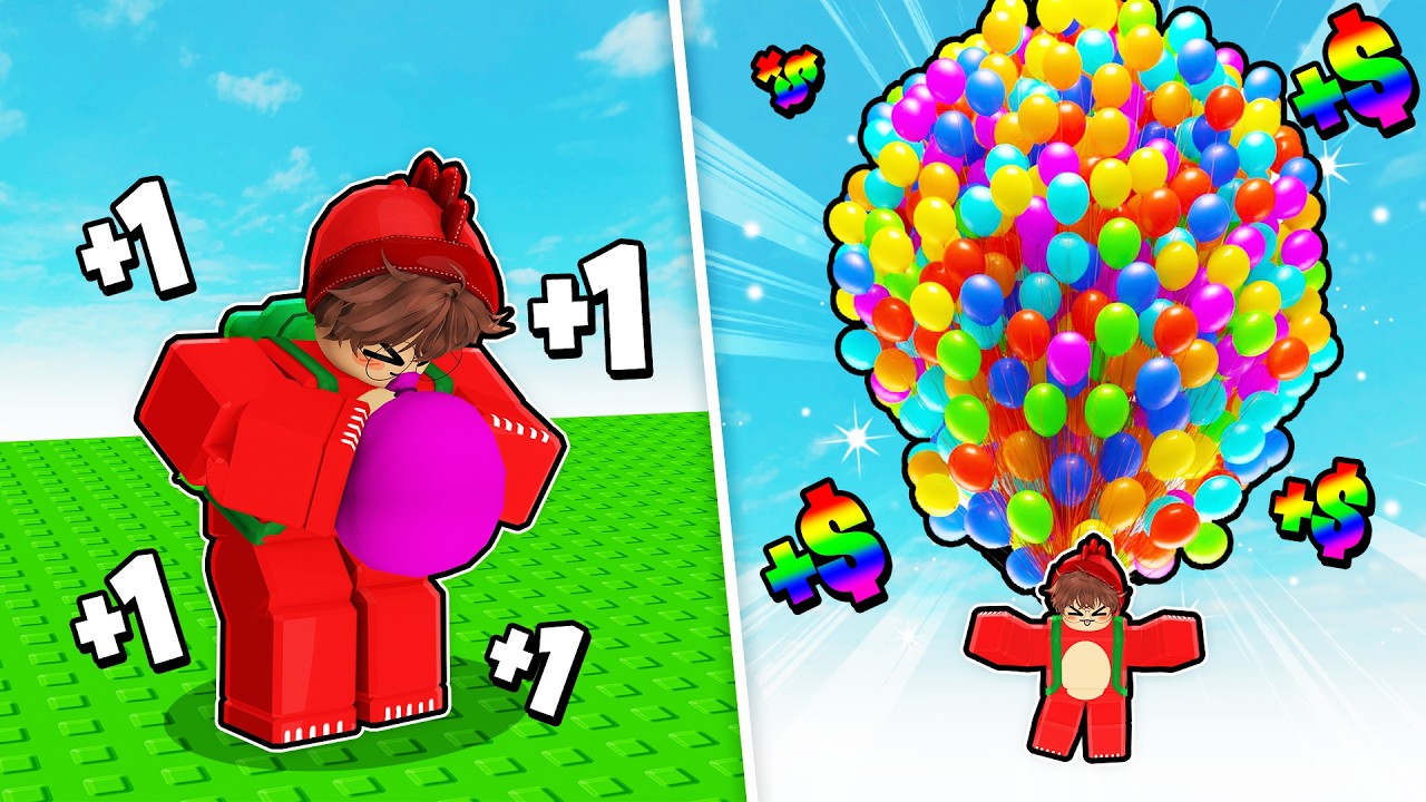 fiz BILHÕES estourando o MAIOR BALÃO no Roblox