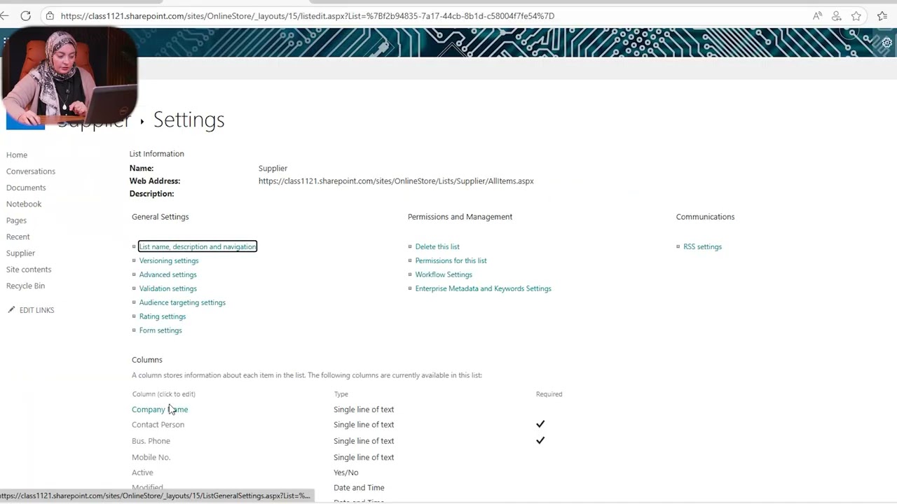 Module 3-2: SharePoint Lists