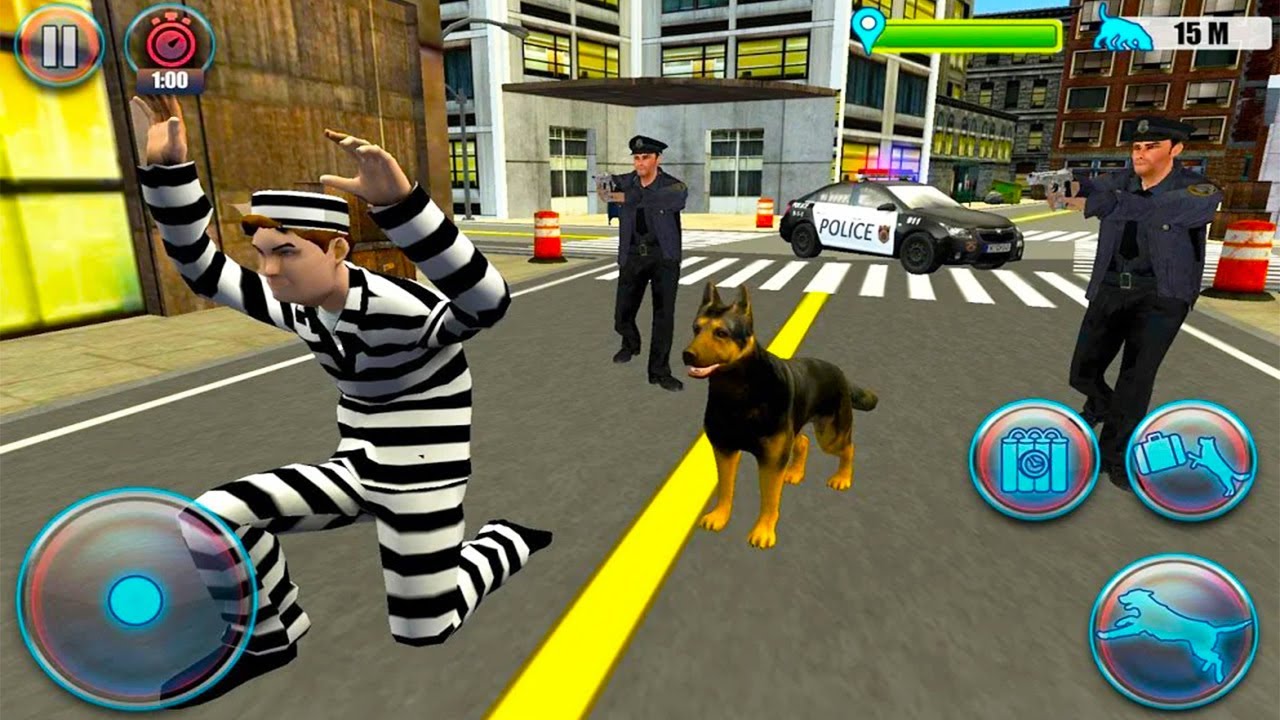 German Shepherd NY City Police Dog Simulator 3D - Action Games Android -  Android Gameplay