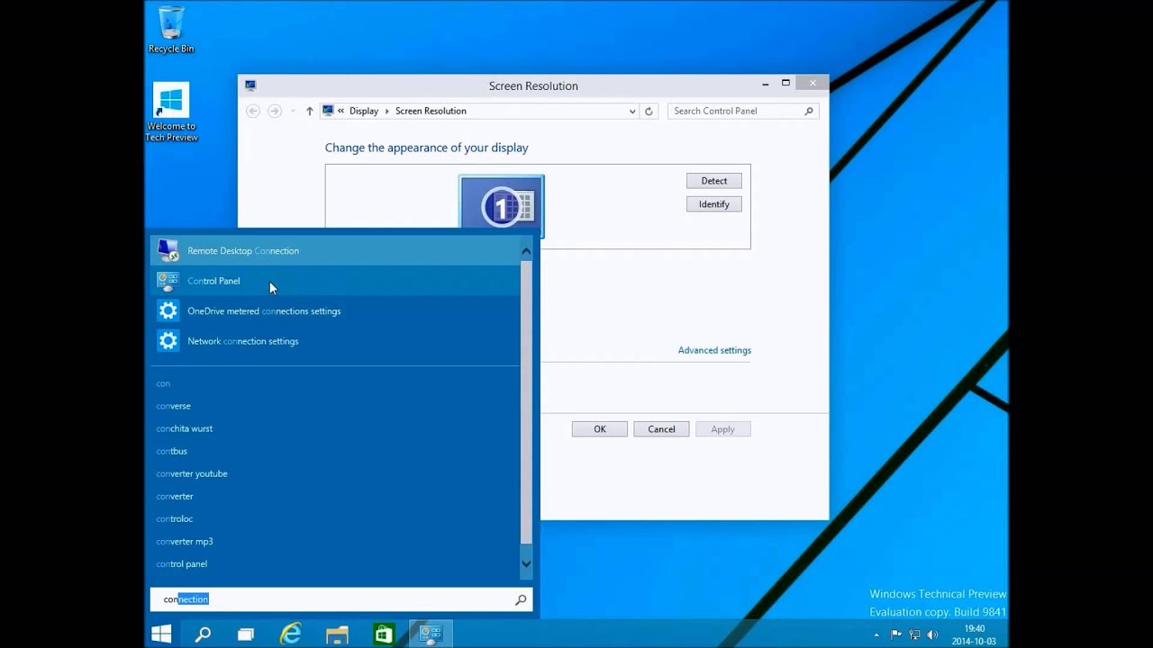 Prezentacja i przegląd menu start Windows 10 Technical Preview review PL