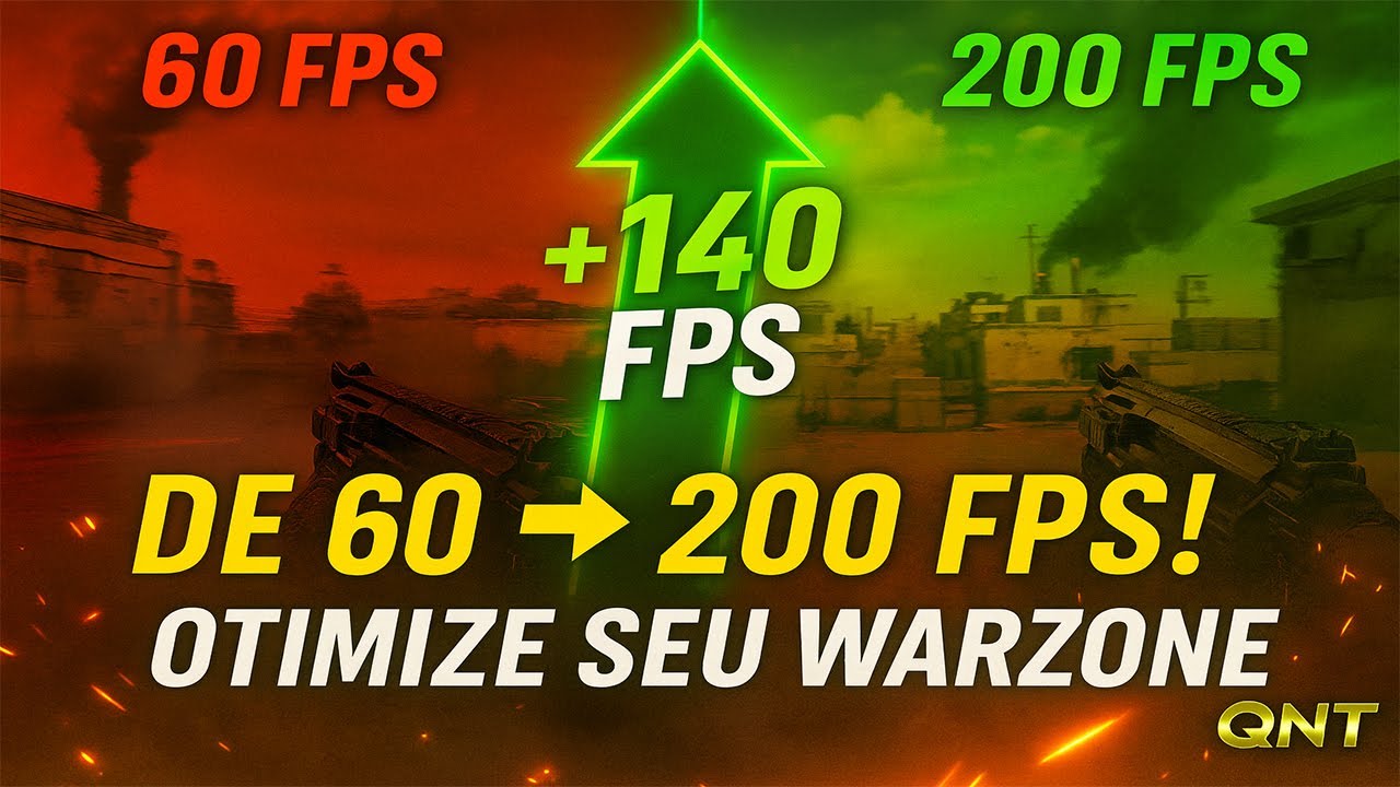 COMO AUMENTAR O FPS DO WARZONE? (SUBIU +120FPS!) #fpsboost  #warzone
