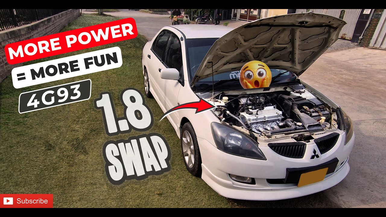 Lancer Engine Upgraded 1.3L Engine Out, 1.8L Power In!