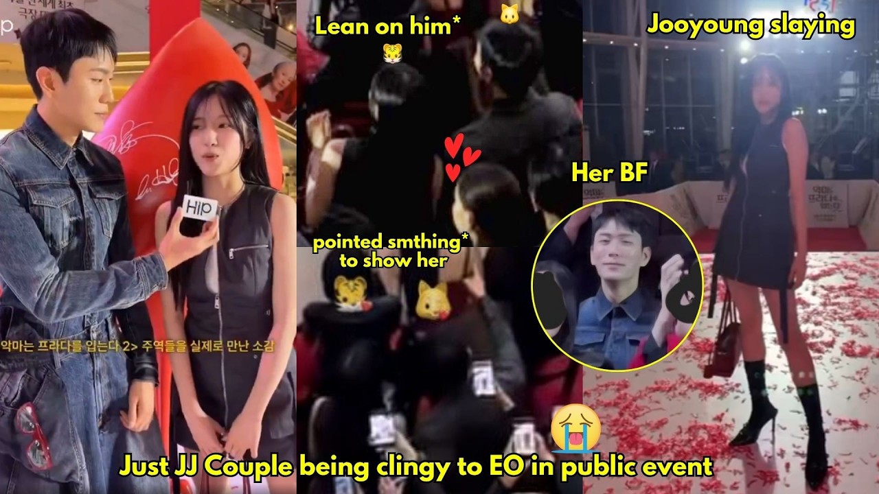 Jaejin just sitting there watching Jooyoung while she&rsquo;s getting her pictures taken🤗