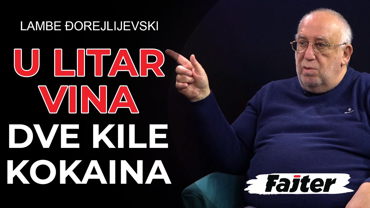 LAMBE ĐOREJLIJEVSKI: PAO TRIK NARKOMAFIJE - U LITAR VINA DVE KILE KOKAINA