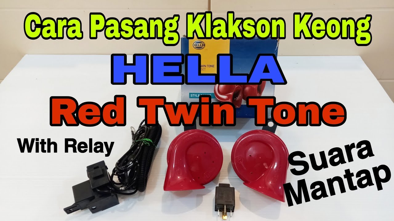 Pasang Klakson Hella Dengan Relay di Innova Reborn|Red Twin Tone