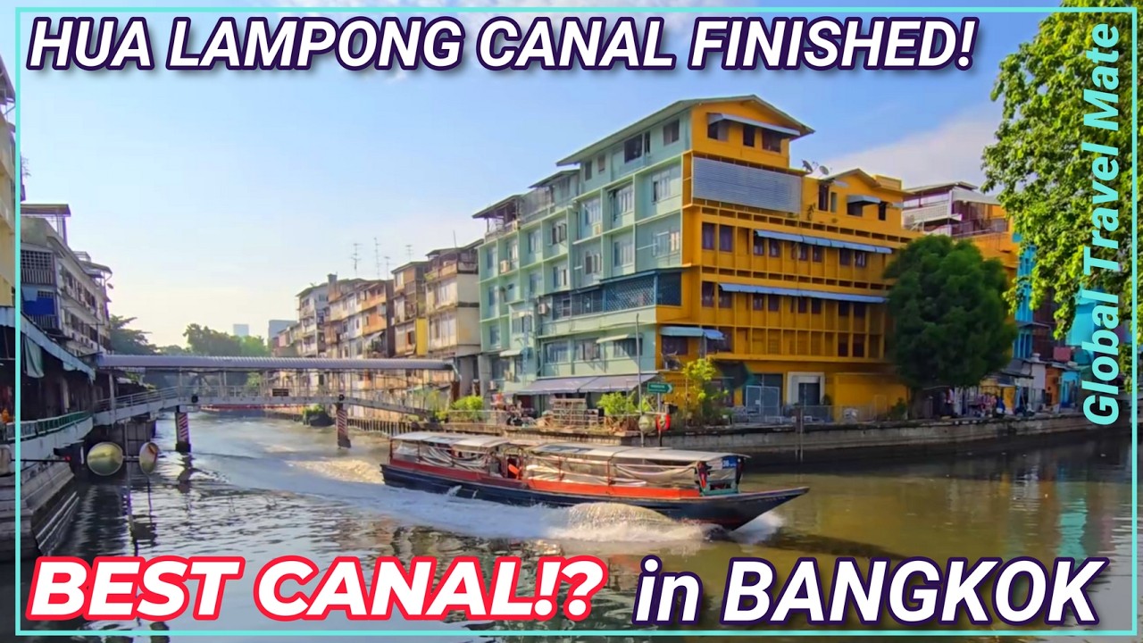 NEW Hua Lampong Canal Finished Best Canal in Bangkok! 🇹🇭 Thailand