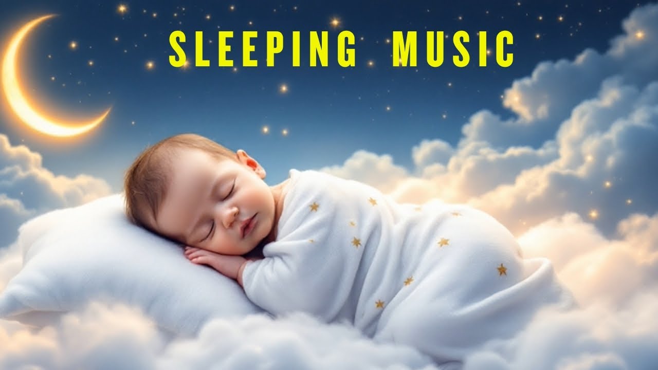 Baby Sleeping Music 🌙 Soft Lullaby with Cute Cartoon for Deep Night Sleep #lullabymusic #sleeping