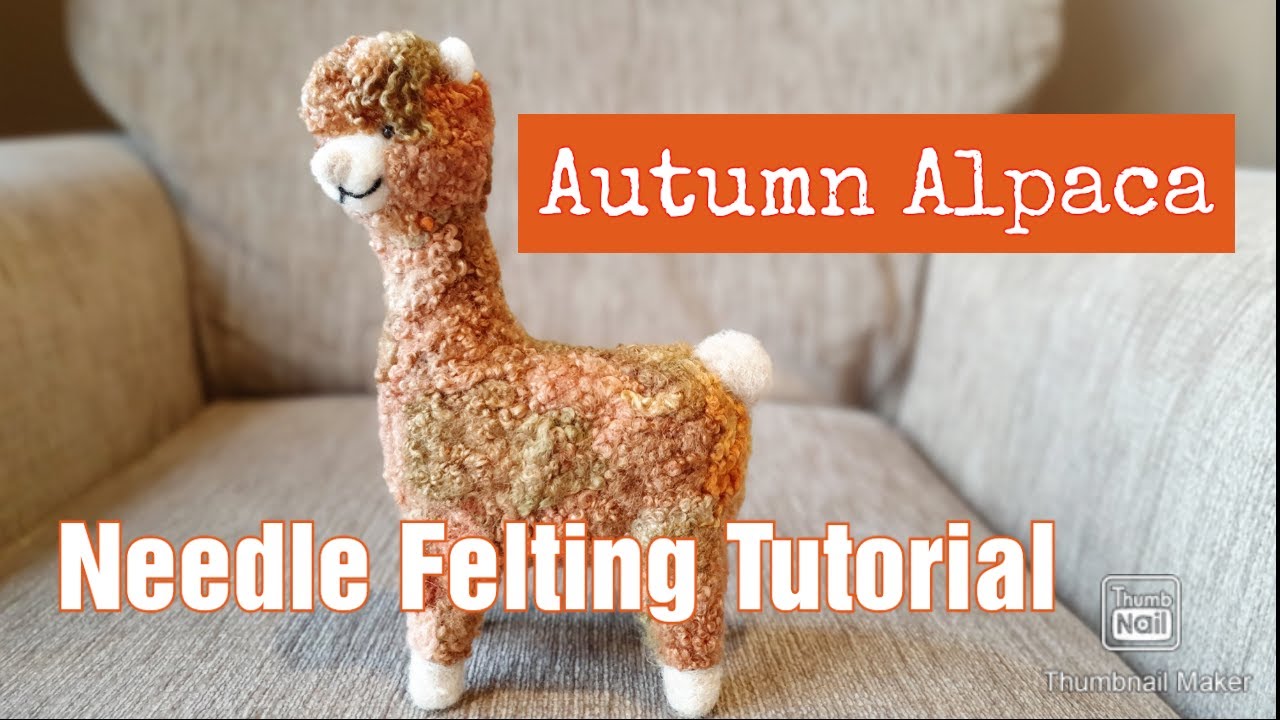 FANTASTIC NEEDLE FELTED ALPACA | Needle Felted Llama | Needle felting Animals For Beginners