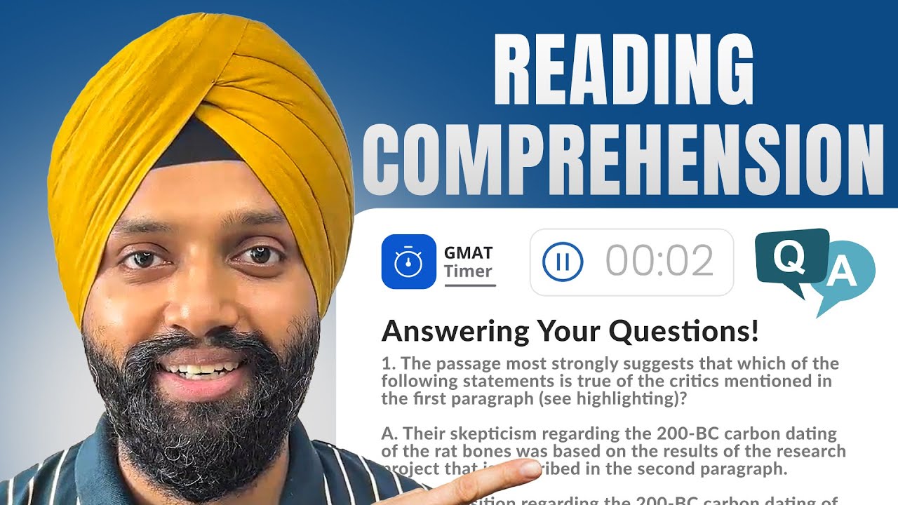 GMAT Reading Comprehension - Strategies & Your Questions