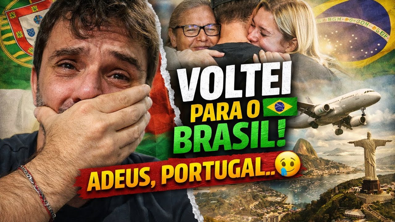 🏆 VOLTEI PARA O BRASIL 😢🇧🇷 Depois de 6 Anos Morando em Portugal | O Dia Mais Difícil