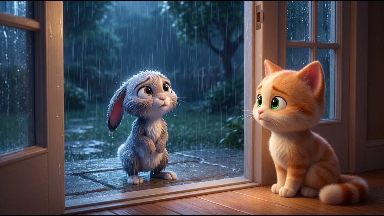 Milo the Cat – Episode 2: The Rainy Day Promise 🌧️🐾🌈