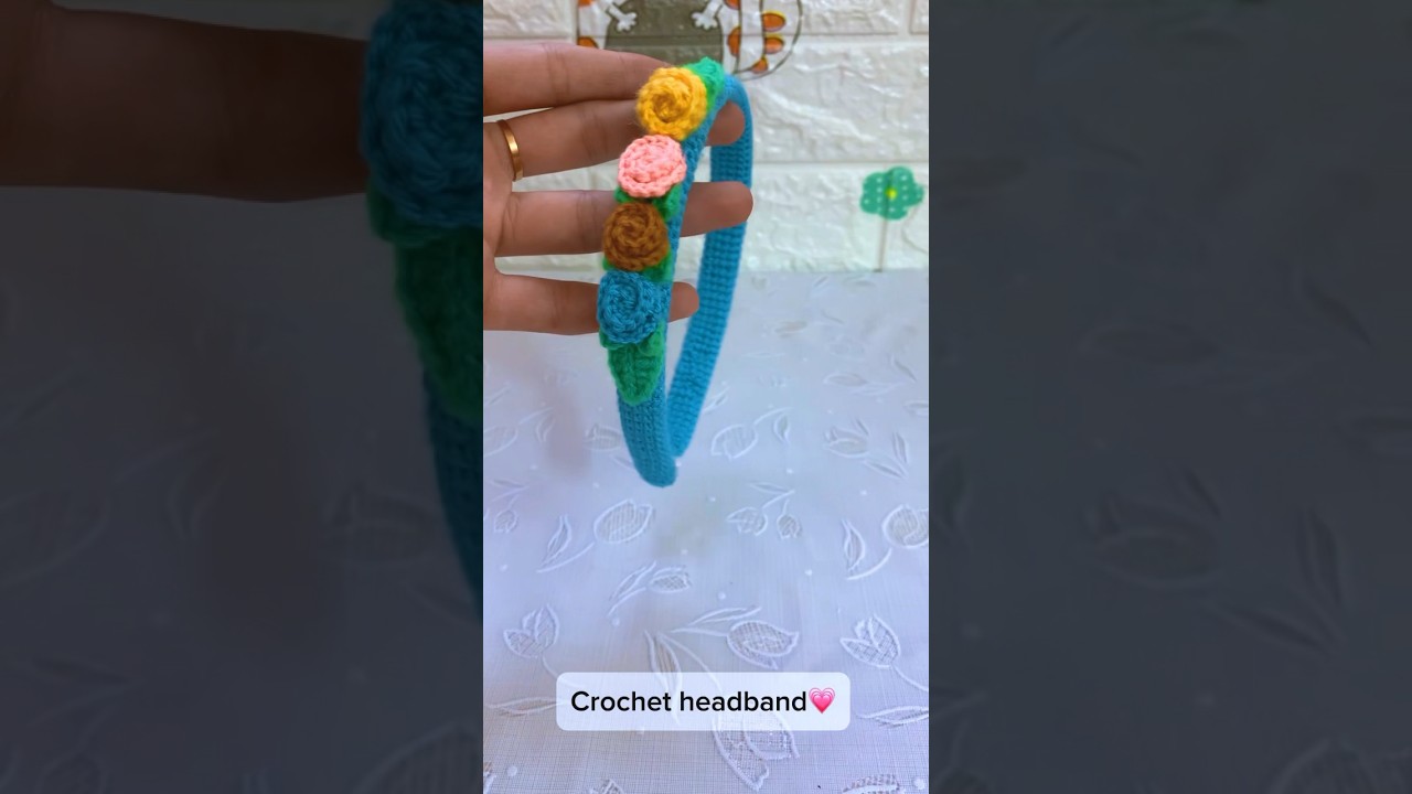 Crochet headband #crochet #halloween #knittingwithbano #shortvideo #youtubeshorts #shortviral#diy