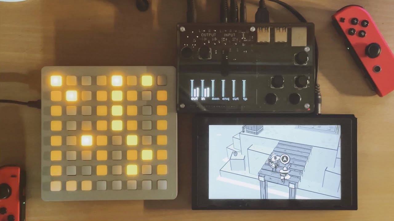 Toem OST mushup (Monome norns + grid64 MLR)