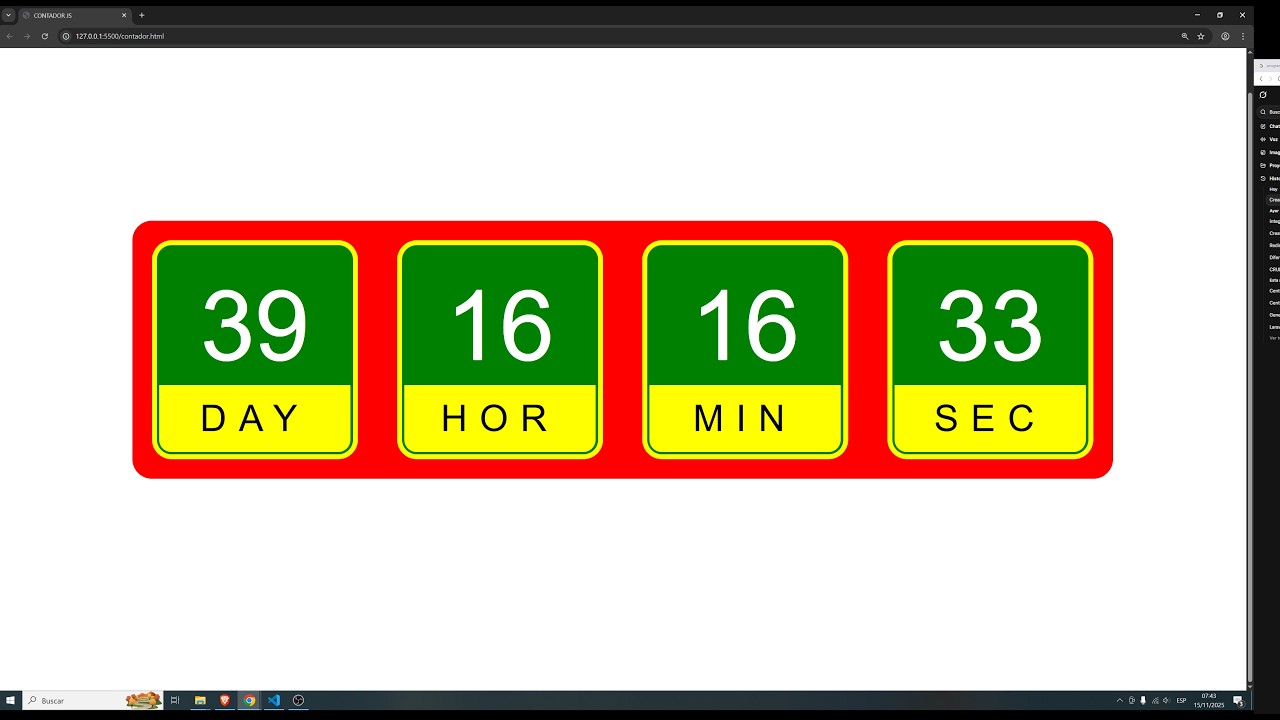 Contador Regresivo para Navidad con JavaScript: Tutorial Completo y Código Fuente HTML CSS JS