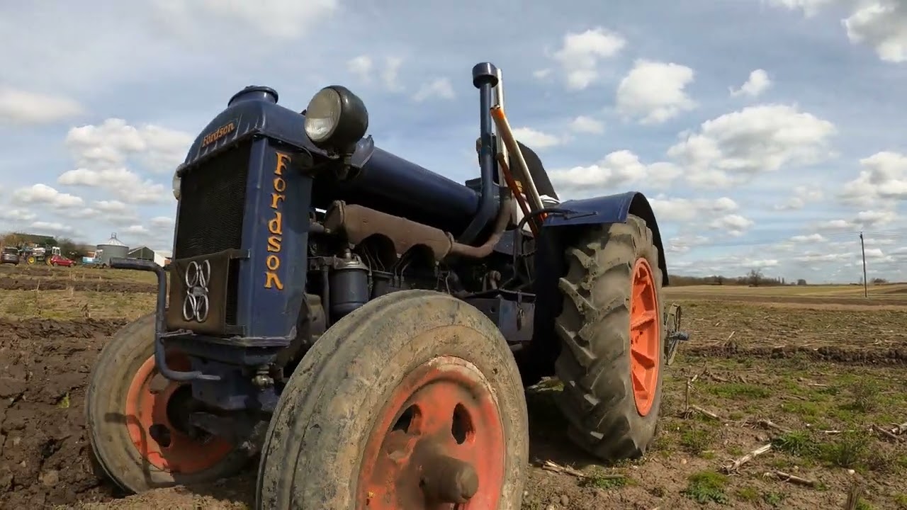 1937 Fordson Model N 4.7 Litre Perkins P6 Diesel 6-Cyl Tractor (45 HP) with Ransomes Plough