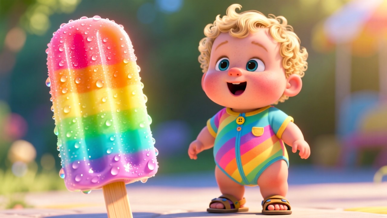 Rainbow Popsicle Song | Fun Kids Song for Toddlers | Colorful Summer Rhyme