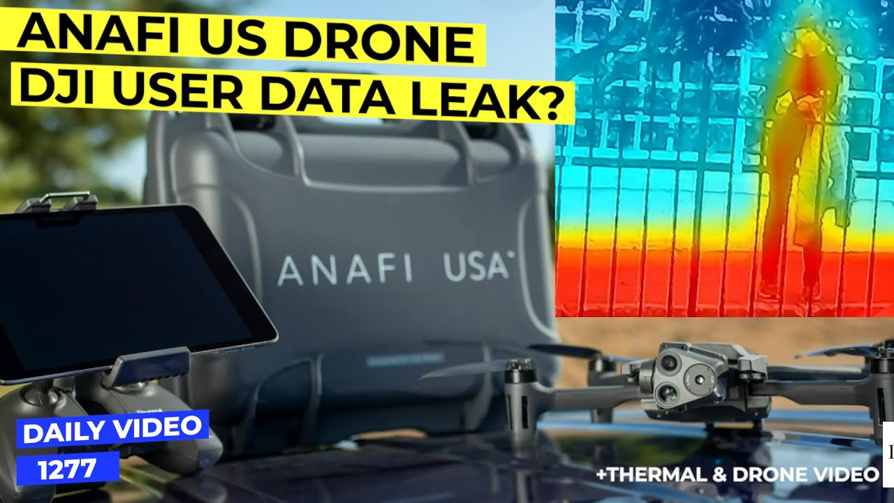 New Parrot ANAFI USA 32x Zoom Camera Drone Plus DJI Data Security Leak Claims