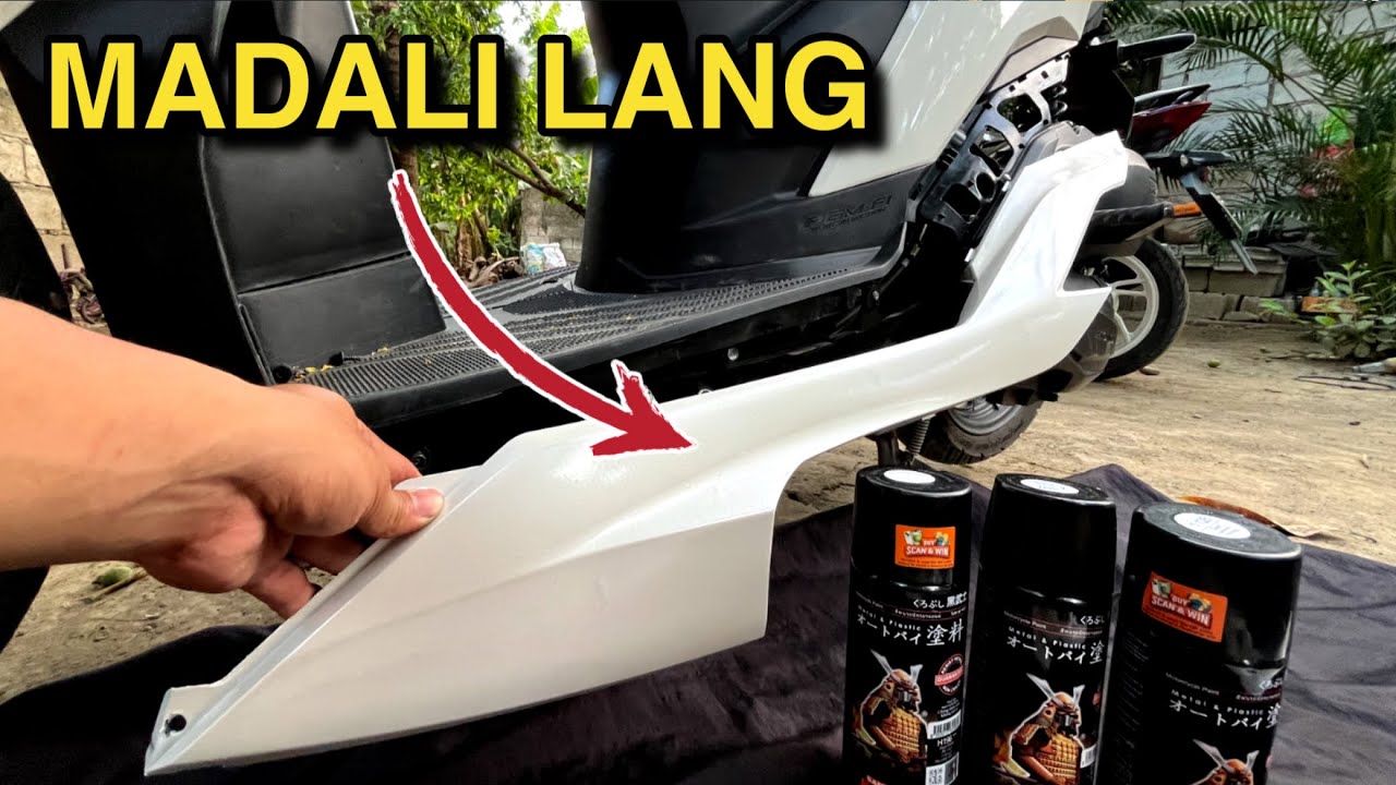 DIY Side Skirt Repaint ng Honda Click | Moto Arch