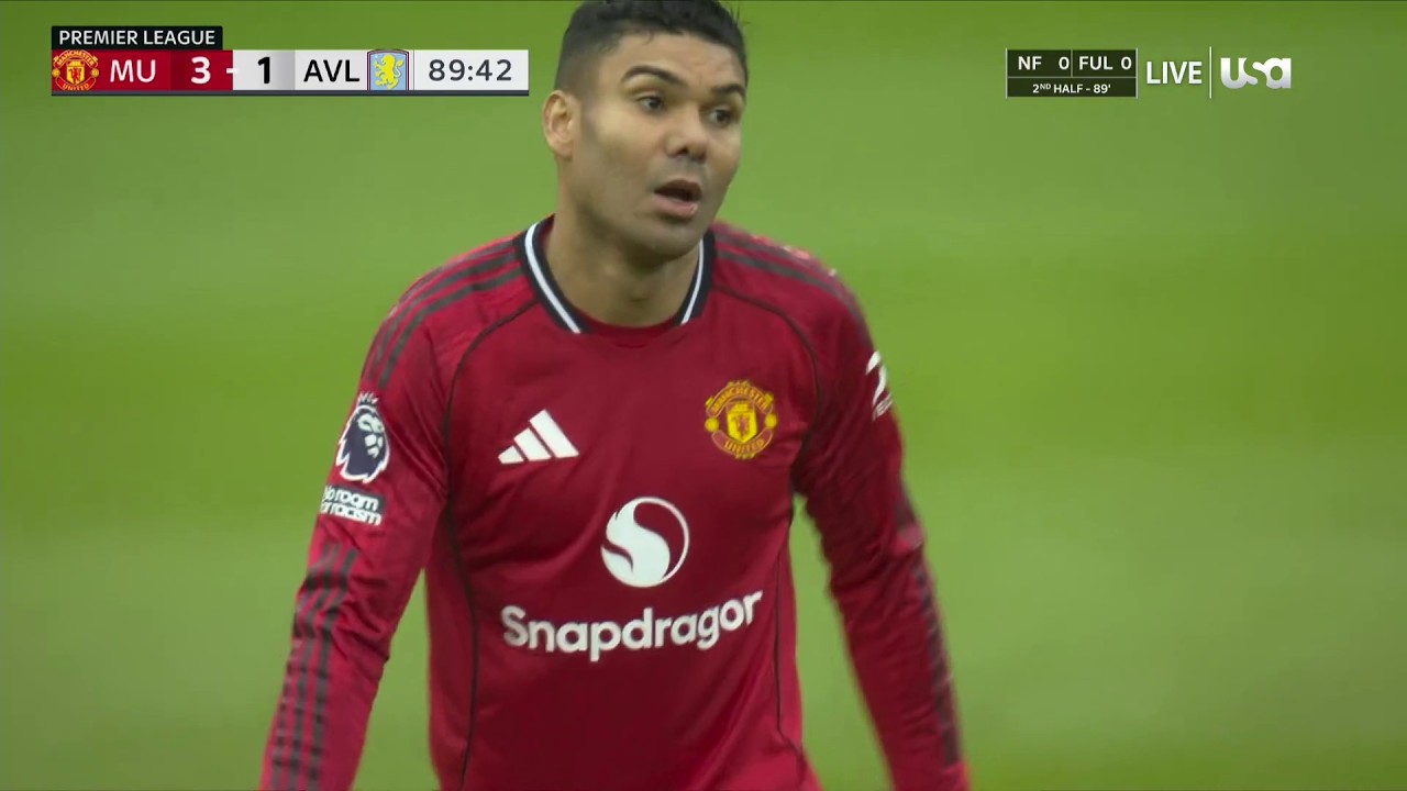 Casemiro Display Vs Aston Villa