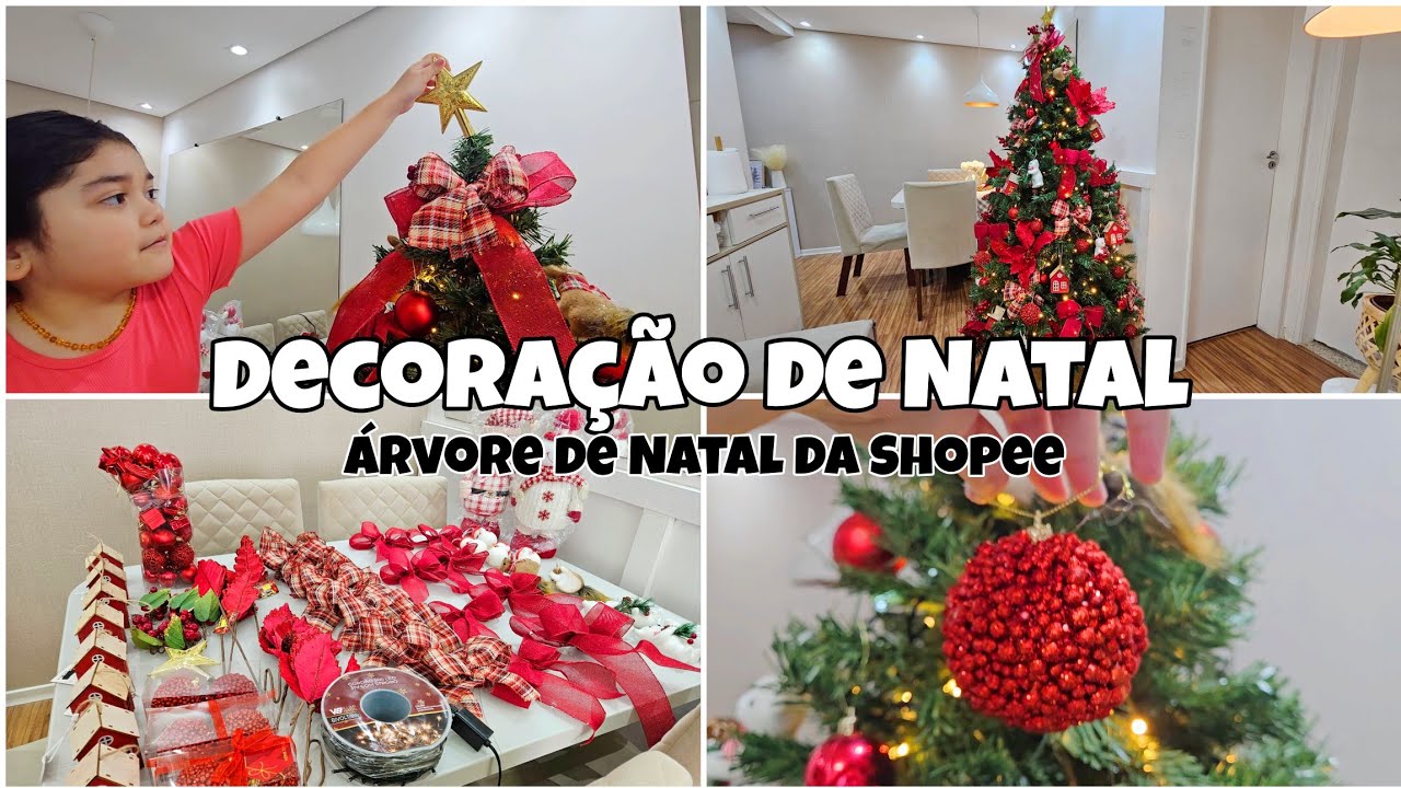 DECORAÇÃO DE NATAL 2025 | ÁRVORE DE NATAL DA SHOPEE | DECORAÇÃO E MONTAGEM DA ÁRVORE | FICOU LINDA