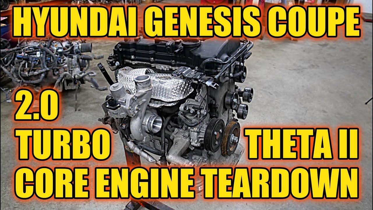 Teardown: Blown Genesis 2.0 Turbo Theta II G4KF. Simple Engine With Simple Failure Prevention!