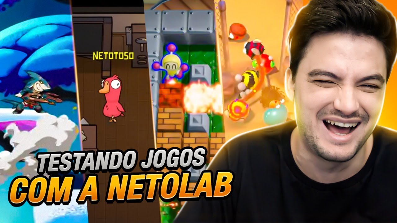 TESTANDO JOGOS COM A NETOLAB!