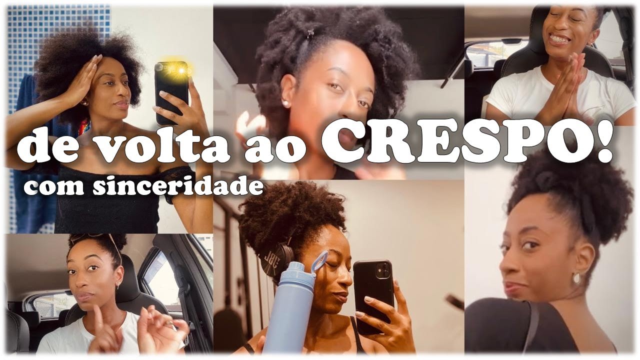 COMO É VOLTAR AO CABELO CRESPO? Bate-papo sincero sobre beleza, autoconfiança, rotina s/ megahair.