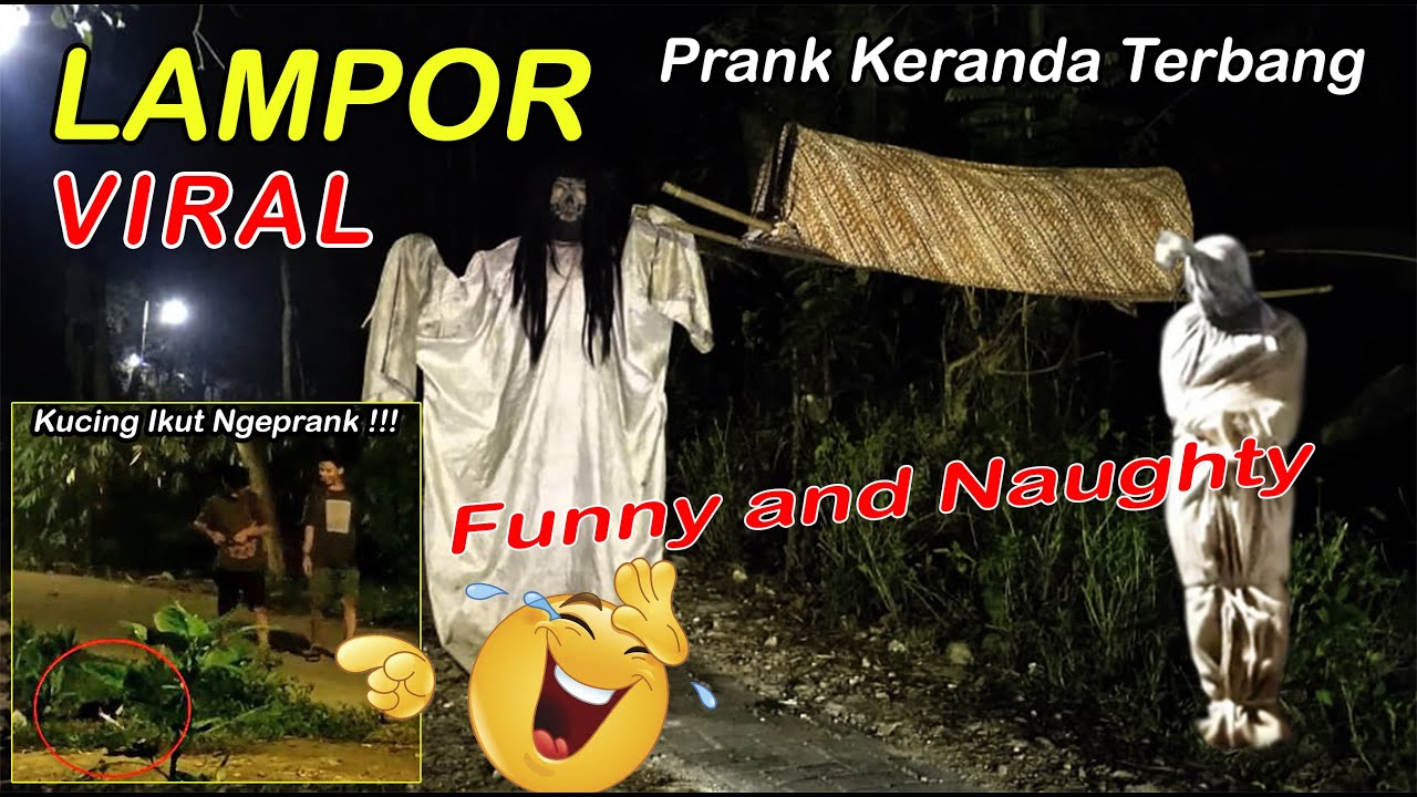 212 ▶️ LAMPOR !!! Prank Keranda Terbang 👻 Kuntilanak dan Pocong
