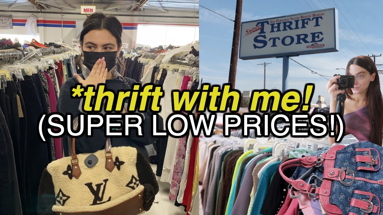 THRIFT WITH ME in LA (such LOW prices!) + thrift store TRY ON HAUL!
