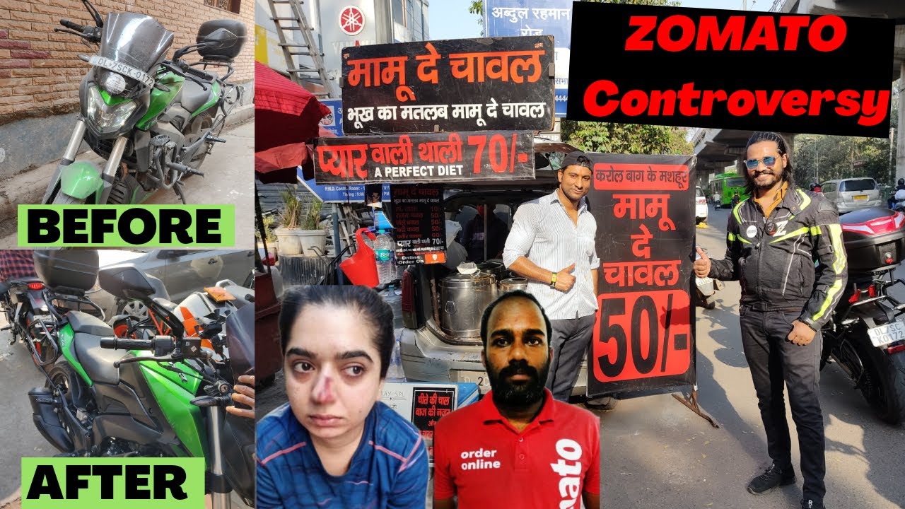 ZOMATO BOY ATTACK CONTROVERCY | MAMU DE CHAWAL | FREE BIKE WASHING