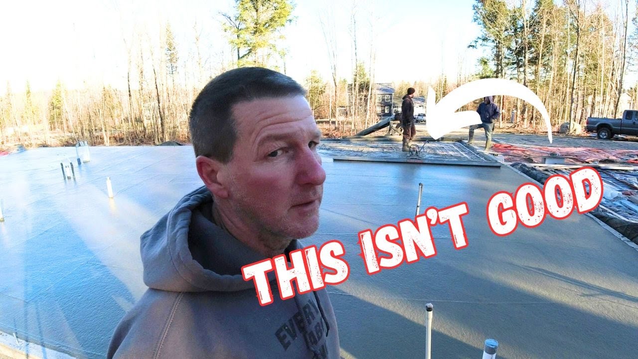 Pouring Concrete When It's Below Freezing! COLD Weather Concrete Floor