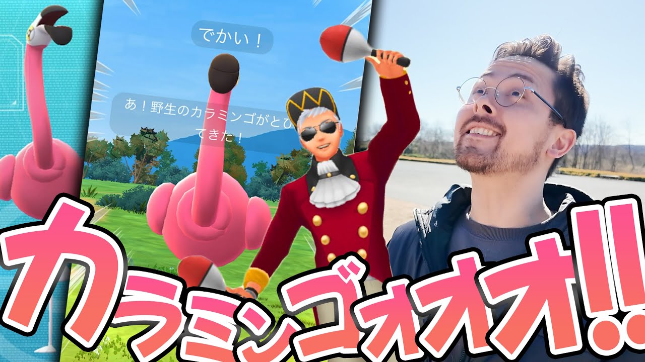 カラミンゴ実装！まさかのXXL！？新アバターに似合うポケモン募集！？レッツカーニバル＆おさんぽお香がちょい残念な事に？！【ポケモンGO】