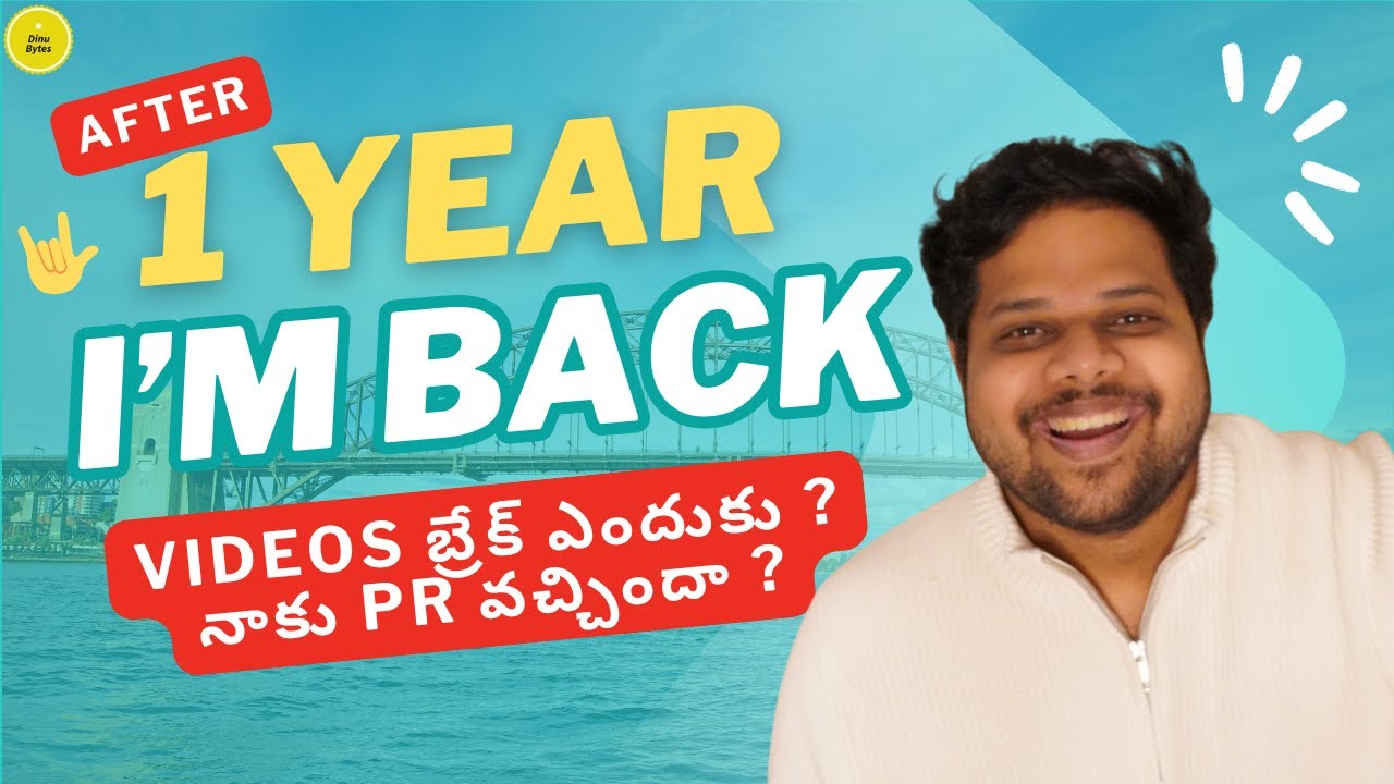 1 Year Later... I’m finally back! | Telugu Vlogs from Australia 🇦🇺 | Dinu Bytes