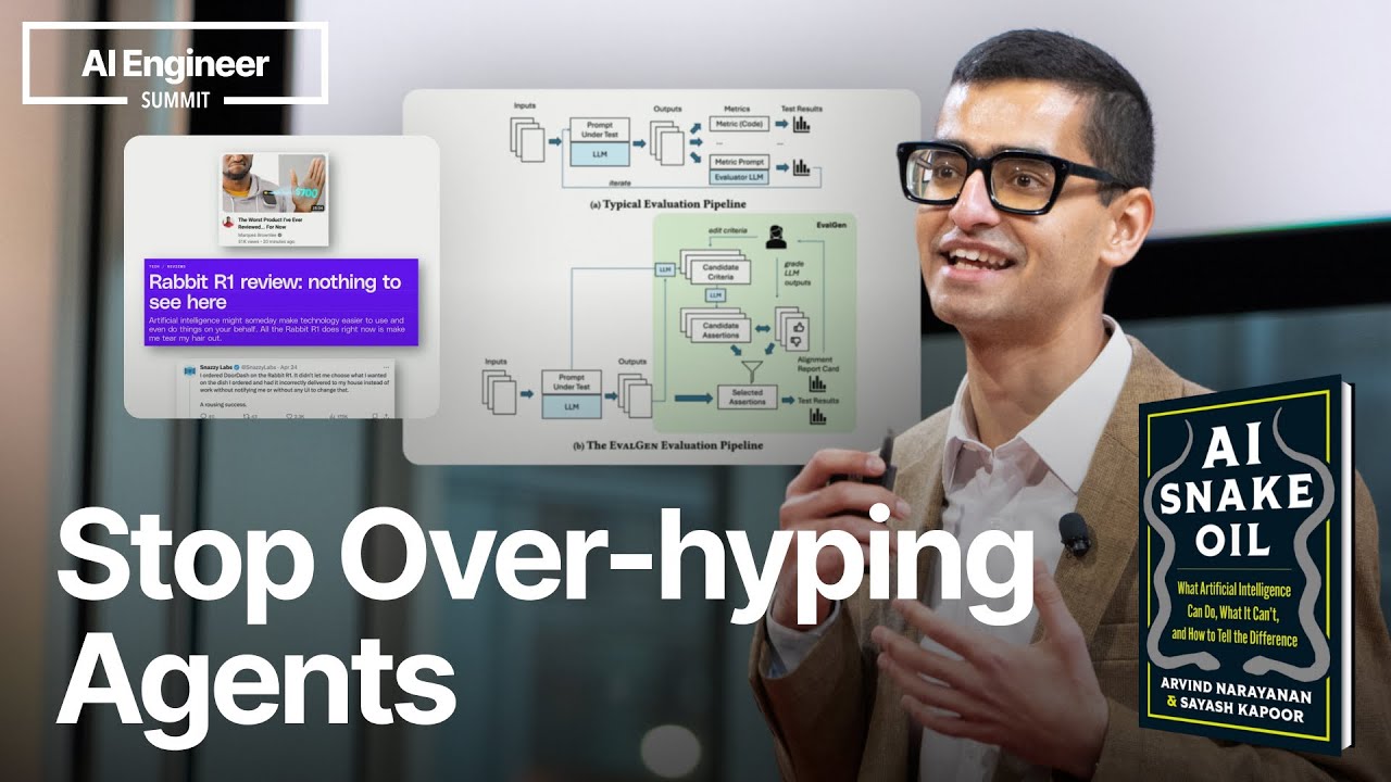 Building and evaluating AI Agents — Sayash Kapoor, AI Snake Oil
