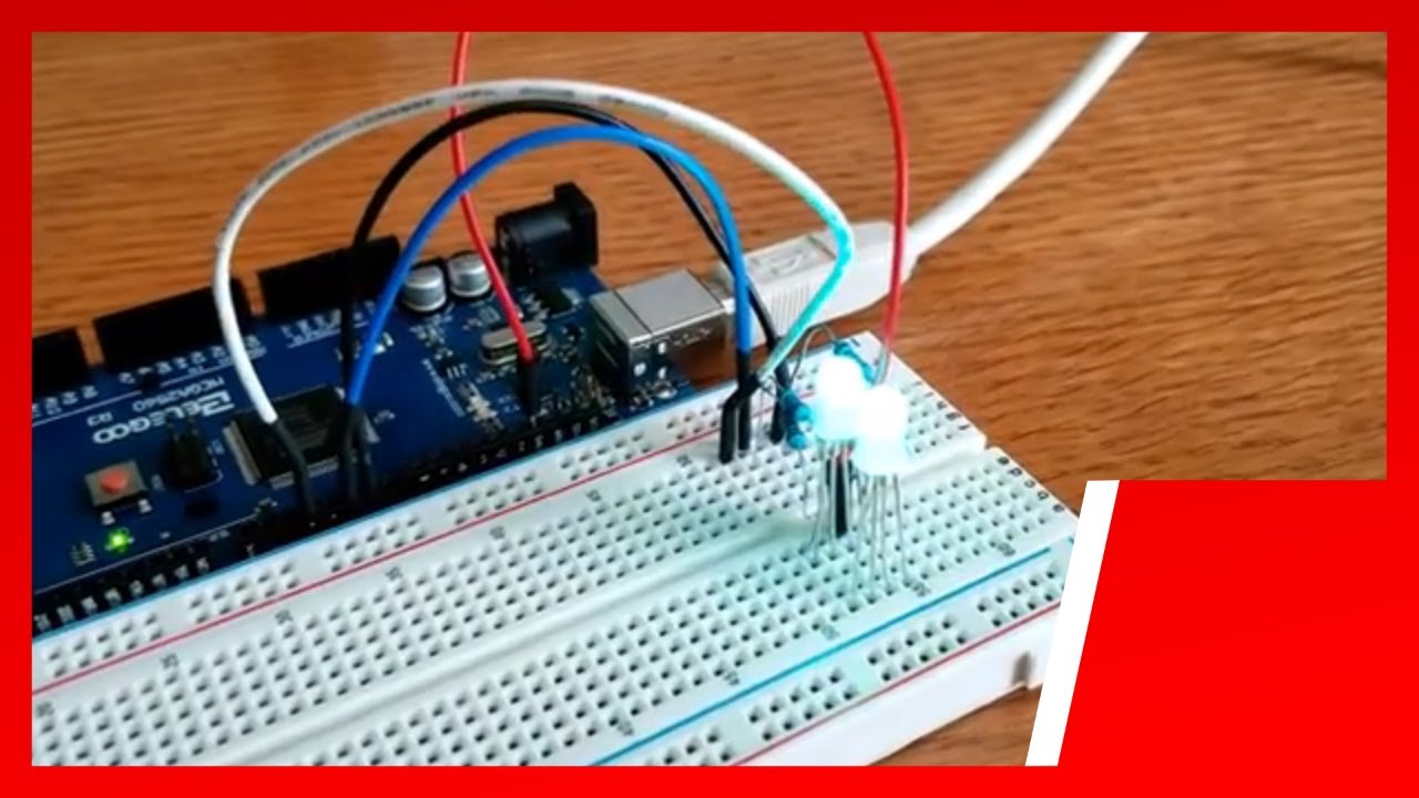 Elegoo Mega 2560 Lesson 4 RGB LED with Pulse Width Modulation (PWM) For Beginner Arduino Electronics