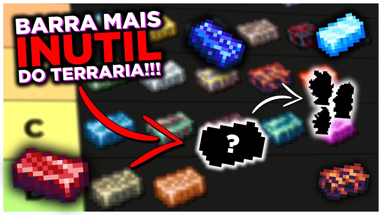 ESSA É A PIOR BARRA DO TERRARIA! - Tierlist Terraria 1.4.4