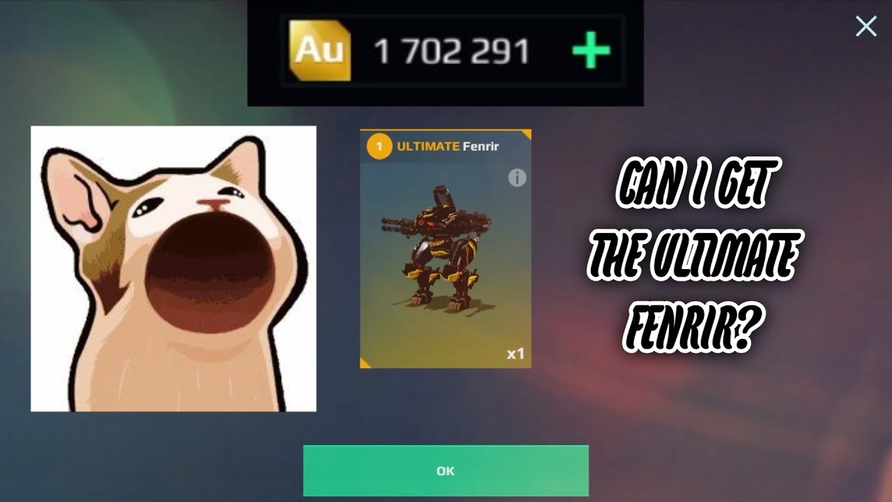 SPENDING ONE BILLION GOLD TO TRY TO GET ULTIMATE FENRIR!!!! War Robots