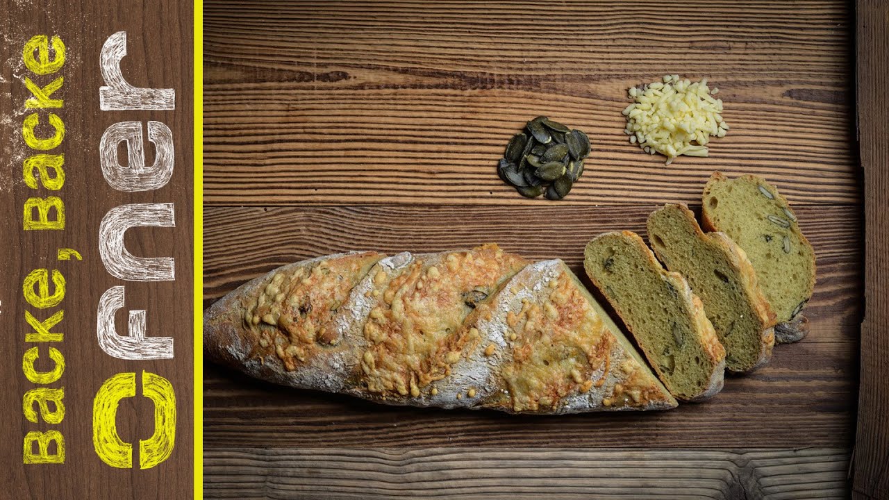 Steirisches Kernöl Baguette mit Käse überbacken | Backe backe Ofner