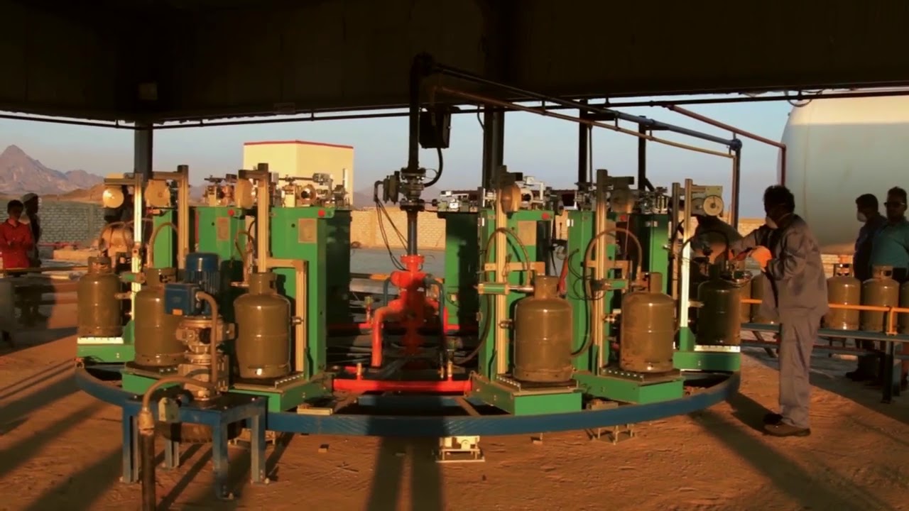 شاهد كيف يتم تعبئة الغاز المسال 4K