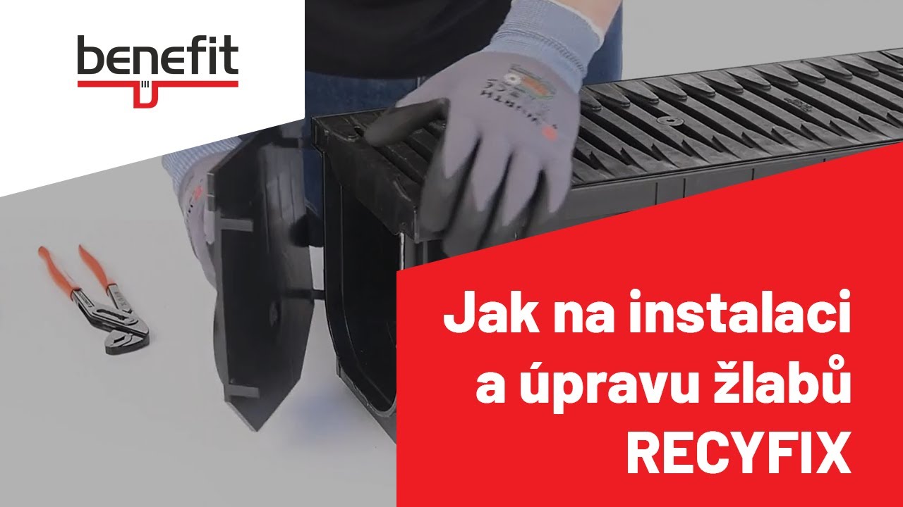 Odvodňovací systém RECYFIX 🛠️ Jak na instalaci a úpravu žlabů 💦 | Benefit stavební prvky s.r.o.