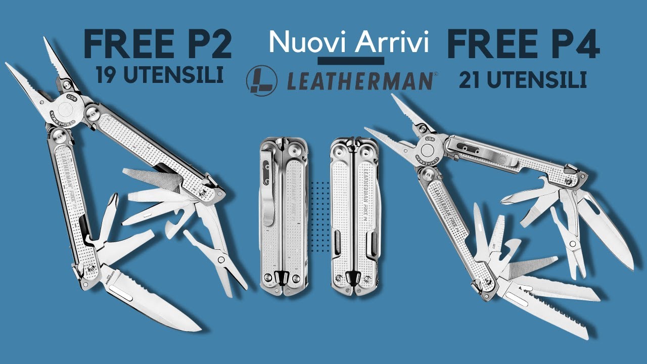 Nuovi Arrivi su BackPacco: LEATHERMAN FREE P2 e FREE P4