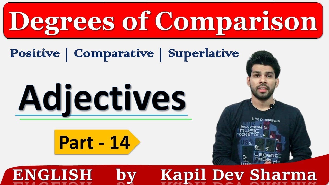 Degrees of Comparison: Positive/Comparative/Superlative | Adjectives | English by Kapil Dev Sharma