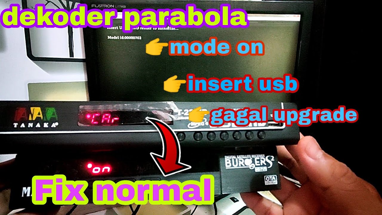 tanaka metal t22 k5s | matrix S2 k5s || mode on,gagal upgrade,insert usb card || Fix normal cara ini